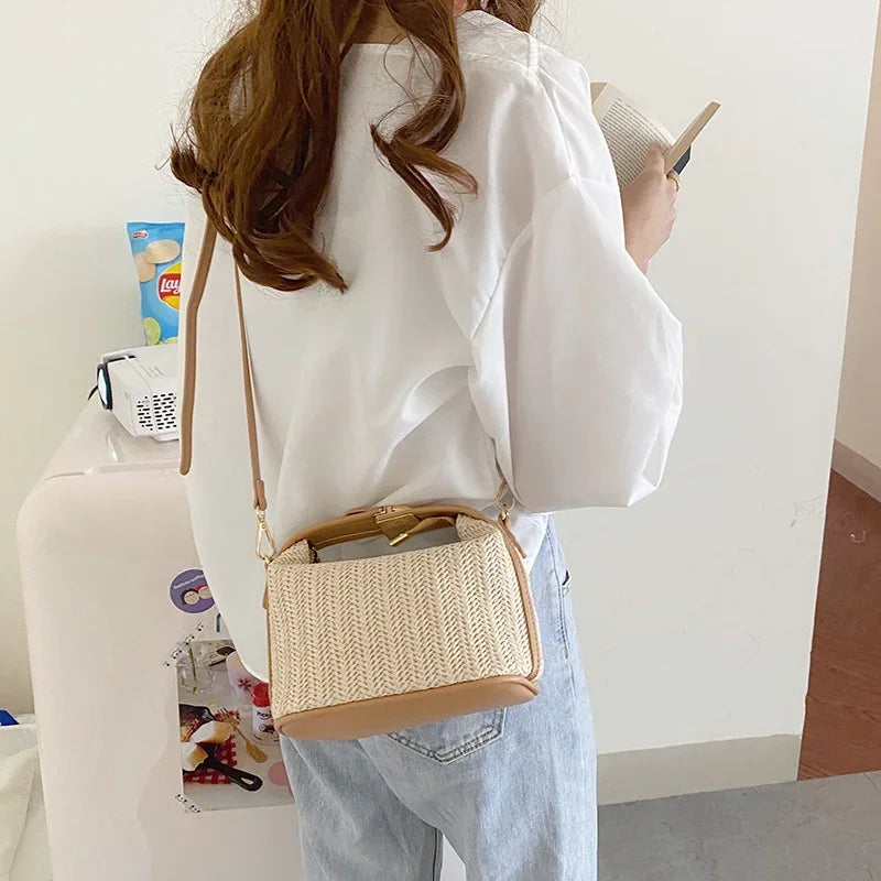 Bolso de Paja Tejida a Mano Maldivas