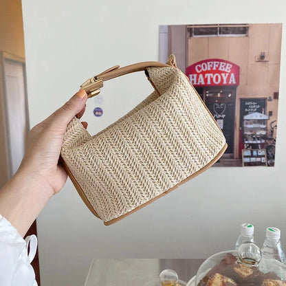 Bolso de Paja Tejida a Mano Maldivas